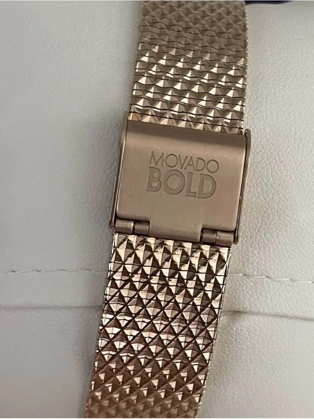 Movado 3600596 Quartz Rose Gold 35mm Stainless Steel Mesh Bracelet Watch NWT
